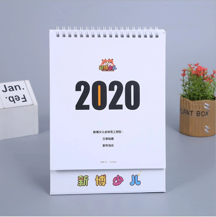 Custom 2022 Fashion Good Quality Wall or Desk Hard Cardboard Calendar Printing & Desktop Calendar& Table Textile Standing Tent Desk Top Calendar Printed