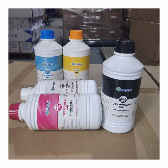 디지털 Dtf 잉크젯 T용 1000ml Cmyk 흰색 Dtf 애완 동물 필름 안료 인쇄 잉크
